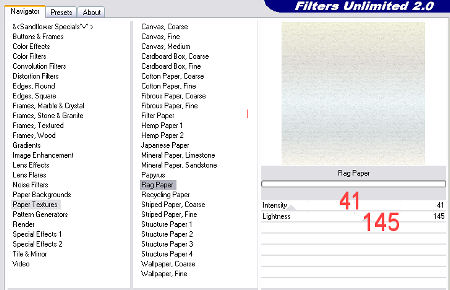 Filters Unlimited Settings