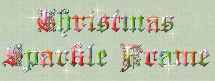 Christmas Sparkle Frame Logo