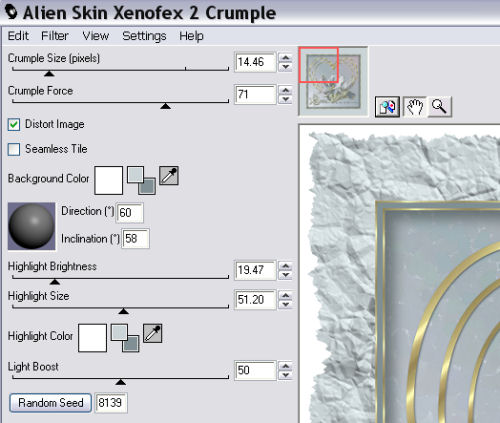 Crumple Settings