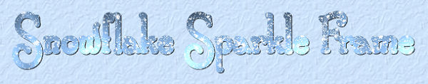 Snowflake Sparkle Frame Logo