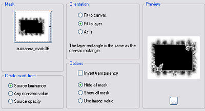 Mask Settings