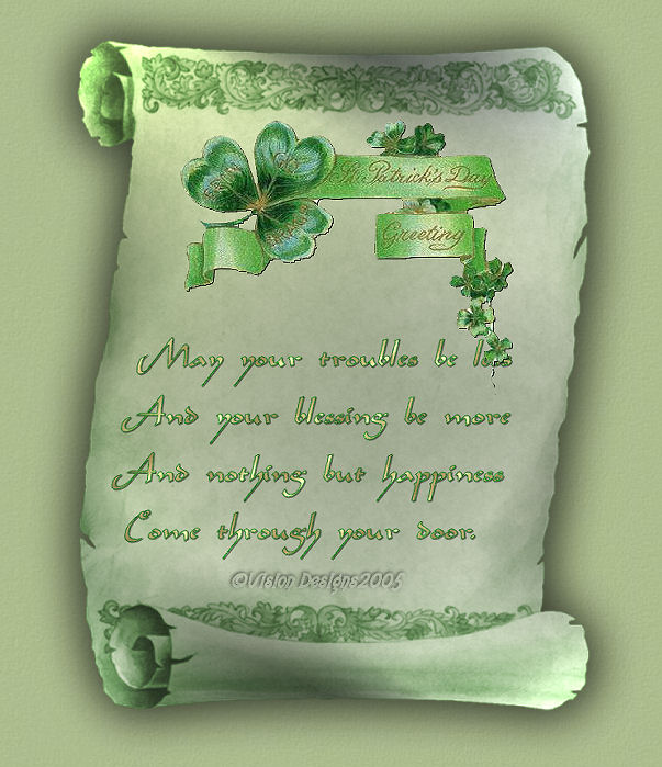 St Patrick's Day Scroll