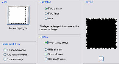 Mask Settings