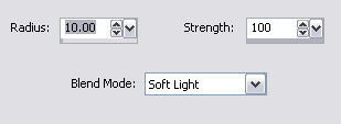 High Pass Sharpen Settings