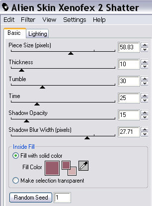 Shatter Settings