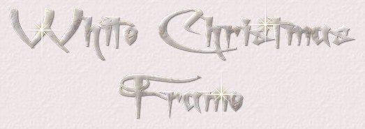 White Christmas Frame Logo